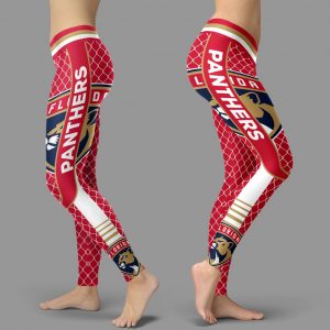 Single Small Line Circle Stylish Fashion Florida Panthers Leggings