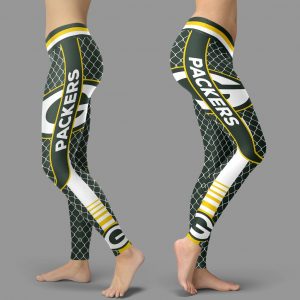 Single Small Line Circle Stylish Fashion Green Bay Packers Leggings