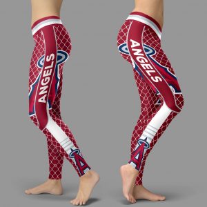 Single Small Line Circle Stylish Fashion Los Angeles Angels Leggings