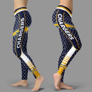 Single Small Line Circle Stylish Fashion Los Angeles Chargers Leggings