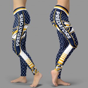 Single Small Line Circle Stylish Fashion Nashville Predators Leggings