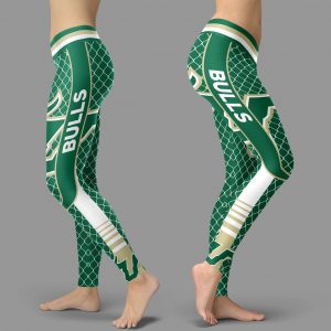 Single Small Line Circle Stylish Fashion South Florida Bulls Leggings