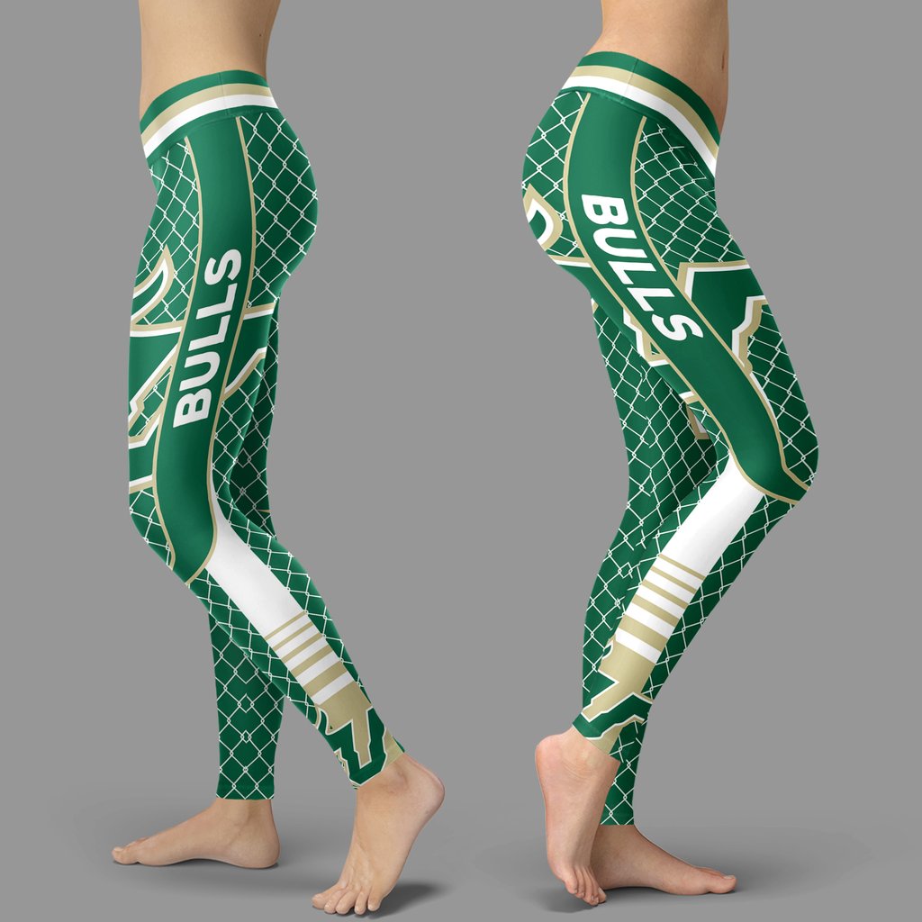 Single Small Line Circle Stylish Fashion South Florida Bulls Leggings Single Small Line Circle Stylish Fashion South Florida Bulls Leggings