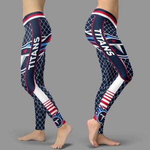 Single Small Line Circle Stylish Fashion Tennessee Titans Leggings