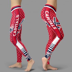 Single Small Line Circle Stylish Fashion Washington Capitals Leggings