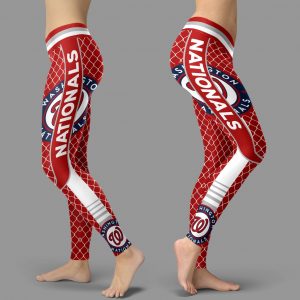 Single Small Line Circle Stylish Fashion Washington Nationals Leggings