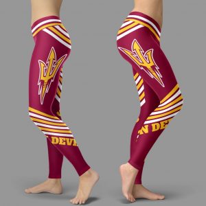 Straight Cute Beautiful Attractive Arizona State Sun Devils Leggings