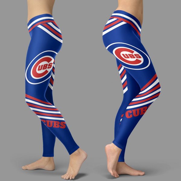 Straight Cute Beautiful Attractive Chicago Cubs Leggings