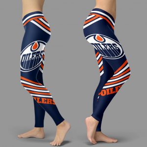 Straight Cute Beautiful Attractive Edmonton Oilers Leggings