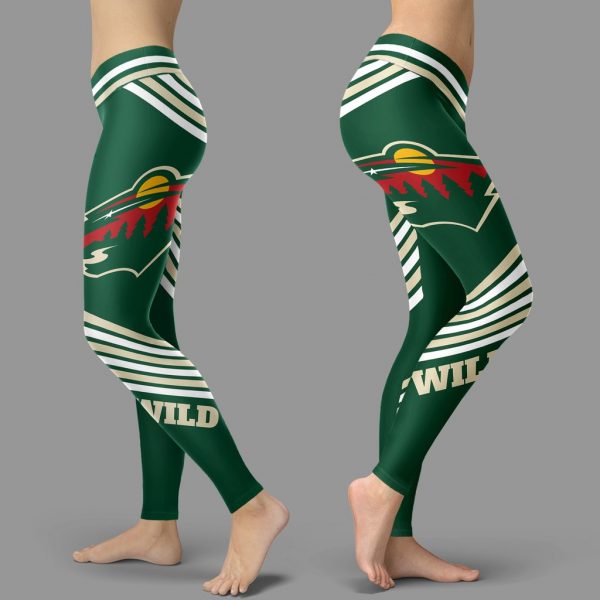 Straight Cute Beautiful Attractive Minnesota Wild Leggings