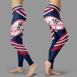 Straight Cute Beautiful Attractive New York Yankees Leggings