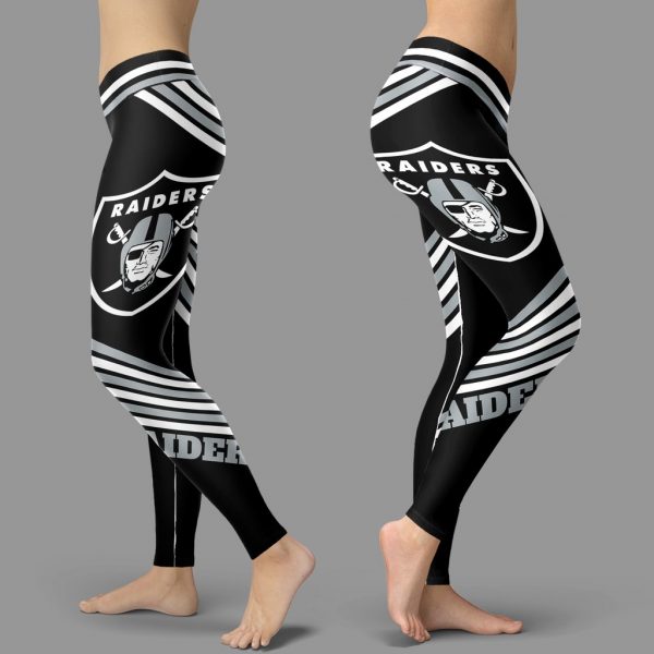 Straight Cute Beautiful Attractive Oakland Raiders Leggings