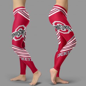 Straight Cute Beautiful Attractive Ohio State Buckeyes Leggings