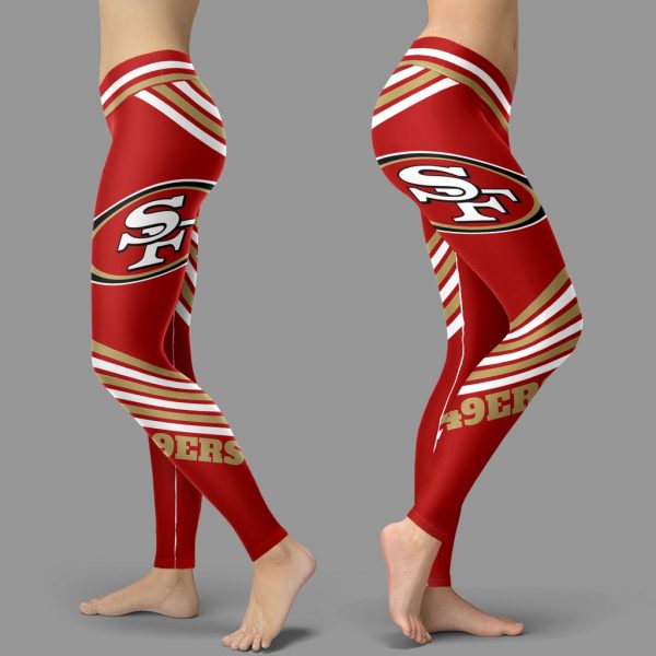 Straight Cute Beautiful Attractive San Francisco 49ers Leggings