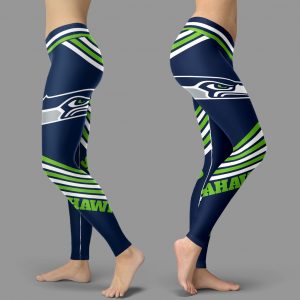 Straight Cute Beautiful Attractive Seattle Seahawks Leggings