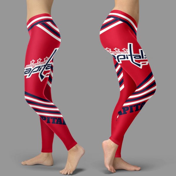 Straight Cute Beautiful Attractive Washington Capitals Leggings