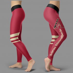 Through Great Logo Spread Body Striped Circle Arizona Diamondbacks Leggings