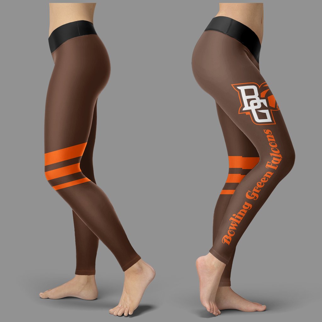 Through Great Logo Spread Body Striped Circle Bowling Green Falcons Leggings Through Great Logo Spread Body Striped Circle Bowling Green Falcons Leggings