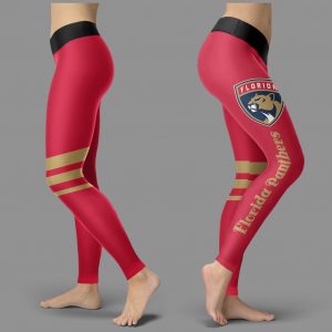 Through Great Logo Spread Body Striped Circle Florida Panthers Leggings