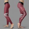 Through Great Logo Spread Body Striped Circle Houston Cougars Leggings