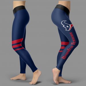 Through Great Logo Spread Body Striped Circle Houston Texans Leggings