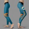 Through Great Logo Spread Body Striped Circle Miami Dolphins Leggings