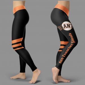 Through Great Logo Spread Body Striped Circle San Francisco Giants Leggings