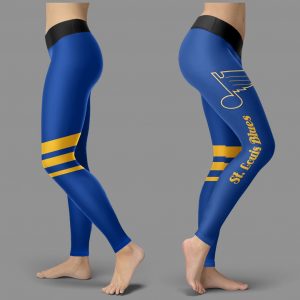 Through Great Logo Spread Body Striped Circle St. Louis Blues Leggings