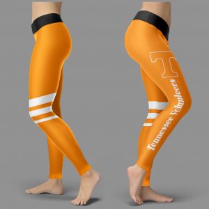 Through Great Logo Spread Body Striped Circle Tennessee Volunteers Leggings