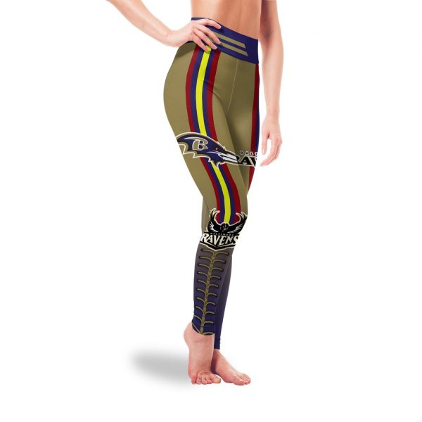 Twins Logo Baltimore Ravens Leggings For Fans