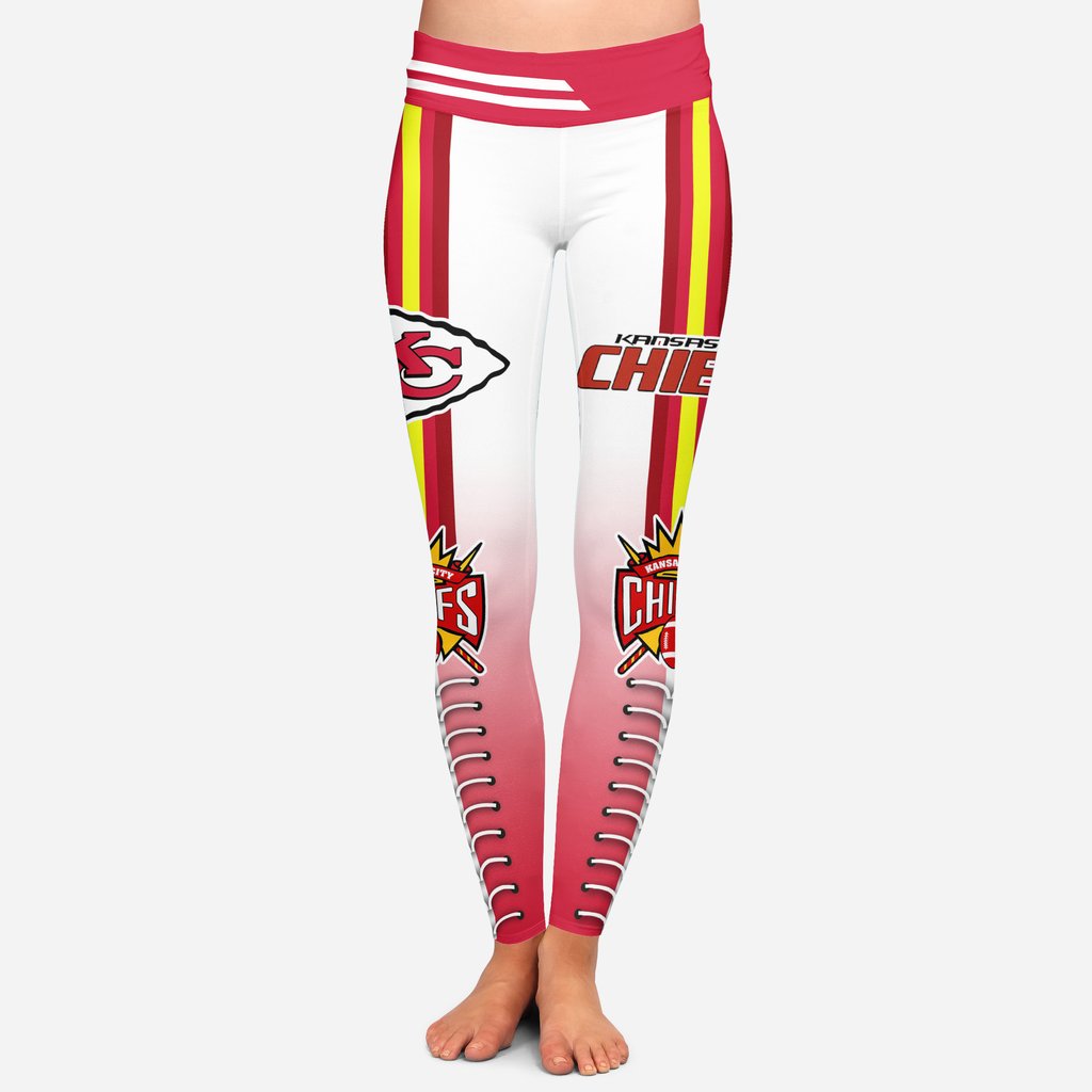 Twins-Logo-Kansas-City-Chiefs-Leggings-For-Fans-1