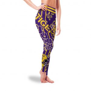 Unbelievable Sign Marvelous Awesome LSU Tigers Leggings