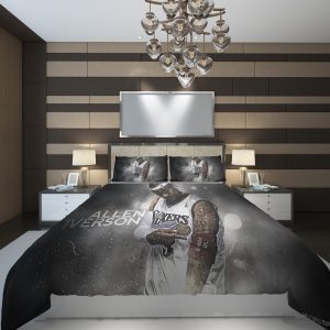 allen iverson NBA Basketball ize Duvet Cover and Pillowcase Set Bedding Set