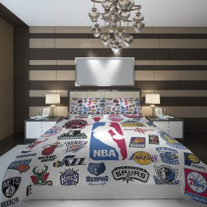 clup nba 2 NBA Basketball ize Duvet Cover and Pillowcase Set Bedding Set